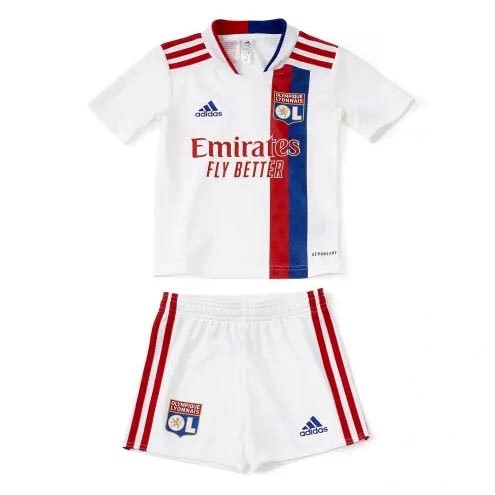 Heimtrikot Lyon Kinder 2021-2022 Günstige Fußballtrikots